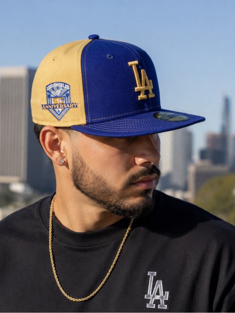 New Era LA Dodgers 59FIFTY 50th Anniversary Fitted Cap Size 7 5/8